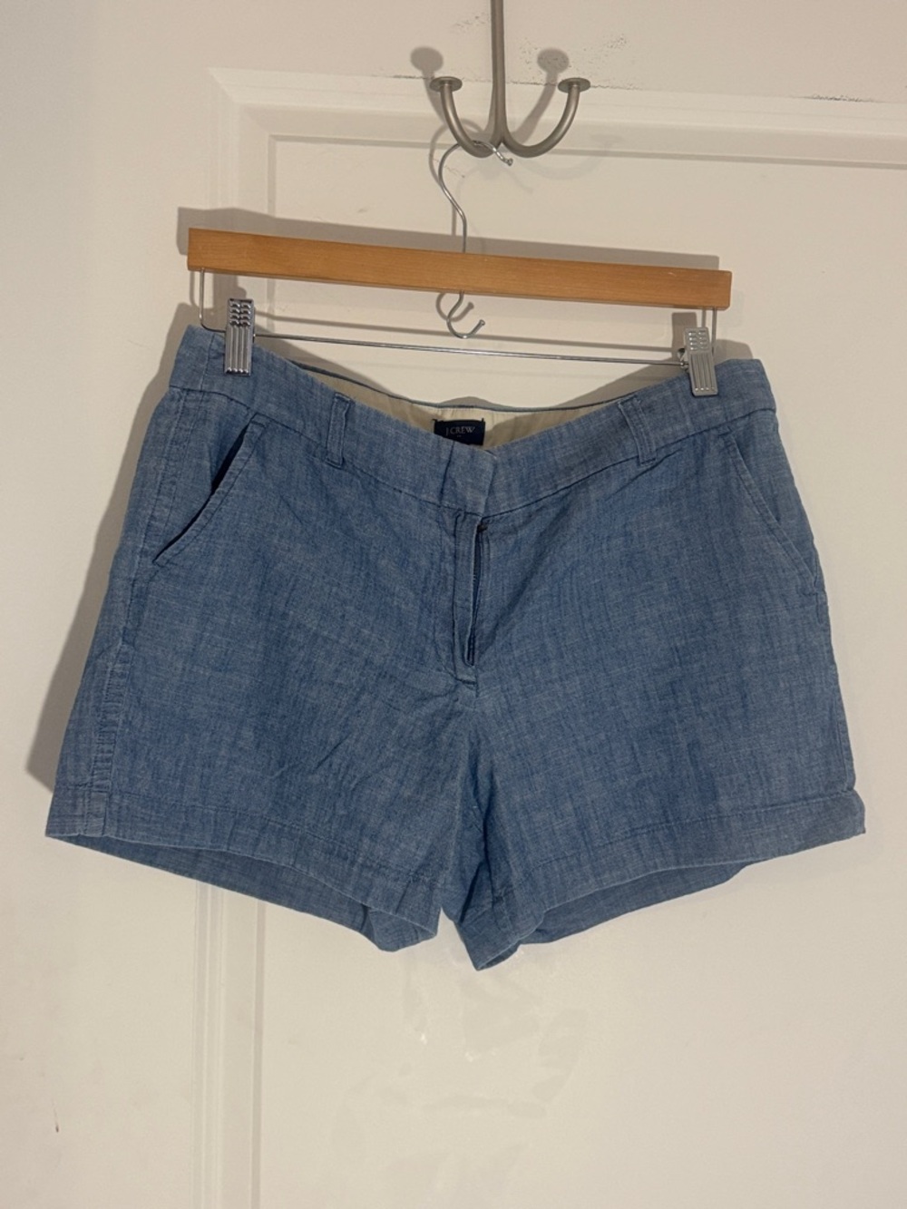 J. Crew Light Blue Linen-Blend Women's Shorts